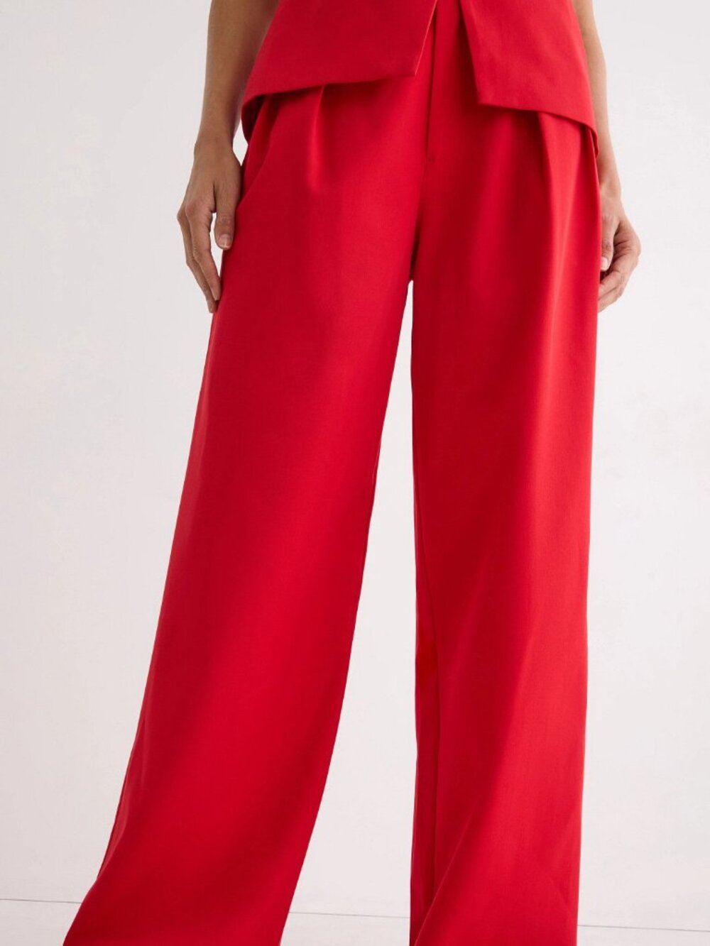 Endless Rose Red High Wasted Trouser Size XS